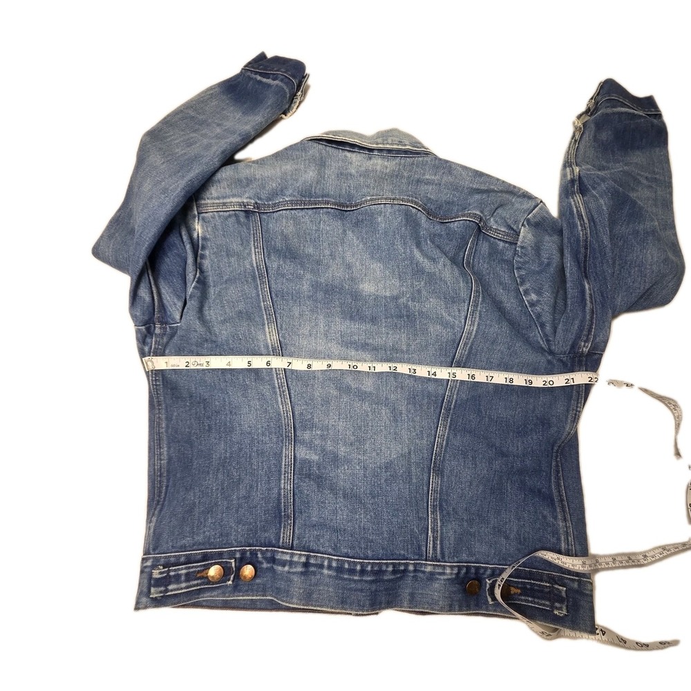 Vintage Wrangler Blue Jean Denim Womens Jacket Beautiful Fade/Wash - Picture 15 of 16
